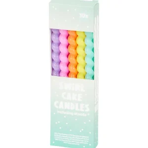 Merk Avec Swirl Taartkaarsjes Meerkleurig Flash Sale