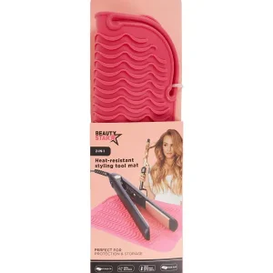 Head & Shoulders Beauty Star Hittebestendige Stylingtoolmat 2-In-1 Zwart,Roze Clearance