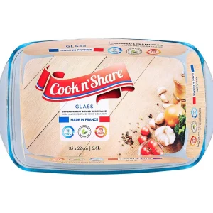 Big Jeff Cook 'N Share Ovenschaal Transparant New