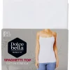 Dolce Bella Spaghetti-Top Wit Outlet