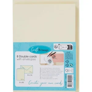 Office Essentials Dubbele Kaarten Met Enveloppen Beige,Wit Best