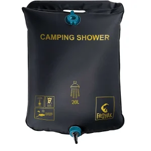 Froyak Campingdouche Zwart Hot