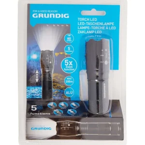 Grundig Zaklamp Zwart Flash Sale