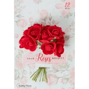 Merk Hobby Flora Kunstboeket Rood,Roze,Wit New