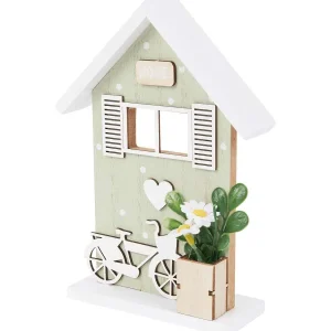 Merk Home Accents Decoratiehuisje Blauw,Groen,Roze New