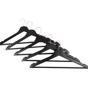 Merk Houten Kledinghangers Zwart,Wit Flash Sale