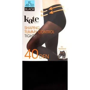 Kate Legwear Tummy Control Shaping Panty 40 Denier Zwart New