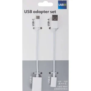 Lab31 Usb-C-Adapterset Wit,Zwart New