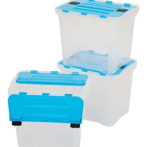Merk Opbergboxen Blauw,Transparant New
