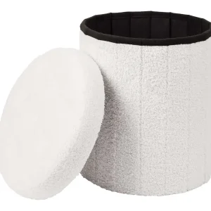 Merk Opvouwbare Opbergpoef Beige,Wit Hot