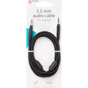 Sologic Audiokabel Aux Zwart Flash Sale