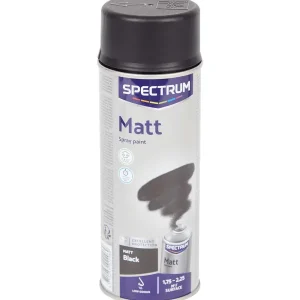 Spectrum Matte Spuitverf Zwart Hot