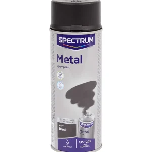 Spectrum Spuitverf Voor Metaal Mat Zwart New