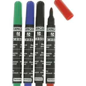 Edding Stanger Permanent Markers Zwart,Blauw,Groen,Rood Flash Sale