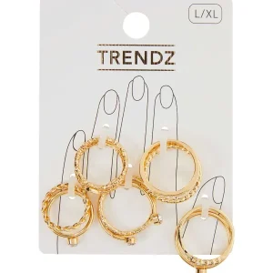 Merk Trendz Ringenset Goud,Zilver Fashion