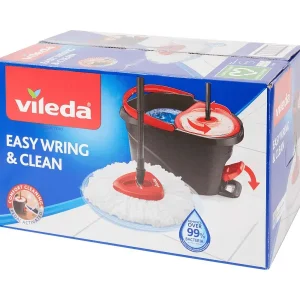 Vileda Spinmop Easy Wring & Clean Zwart,Rood Cheap